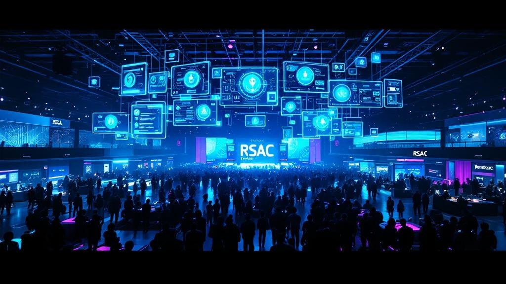 RSAC 2026 exhibition hall with AI agent governance vendor displays